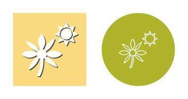 Flower in sunlight Vector Icon