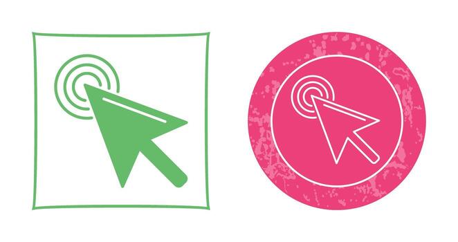 Unique Click Vector Icon