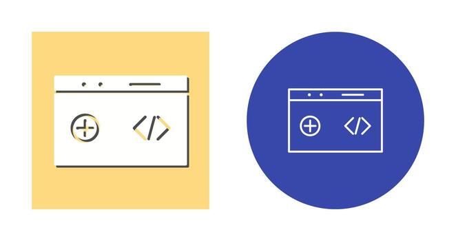 Unique Clean Code Vector Icon