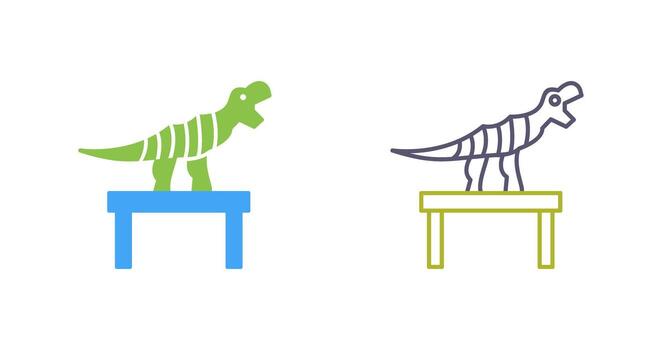 Bones Exhibit Vector Icon