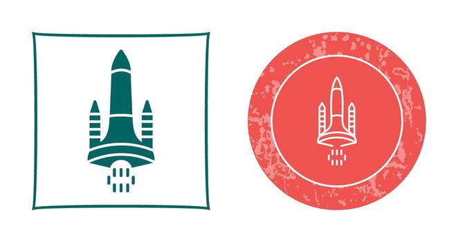 icono de vector de transbordador espacial
