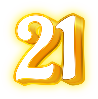 Number 21 PNGs for Free Download