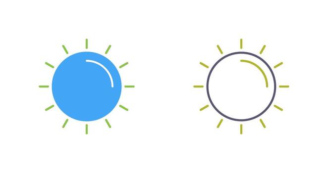 icono de vector de sol