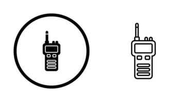 icono de vector de walki talkie