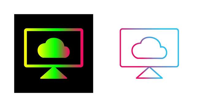 Cloud System Vector Icon