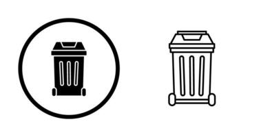 icono de vector de basura