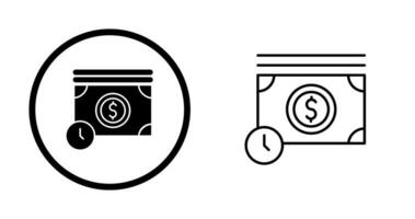 el tiempo es dinero vector icono