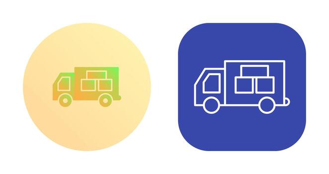 icono de vector de coche de logística