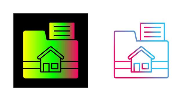 icono de vector de carpeta