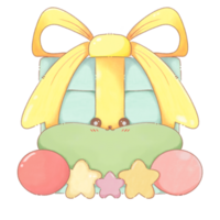 A Christmas gift with a bow png