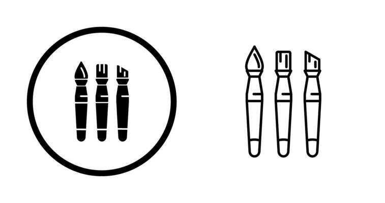 Brushes Vector Icon