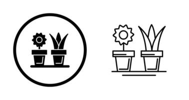 icono de vector de plantas de casa