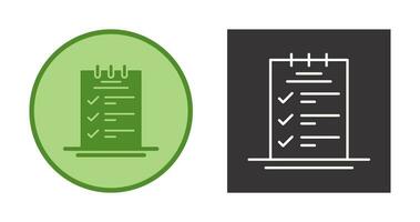 Booking CheckList Vector Icon