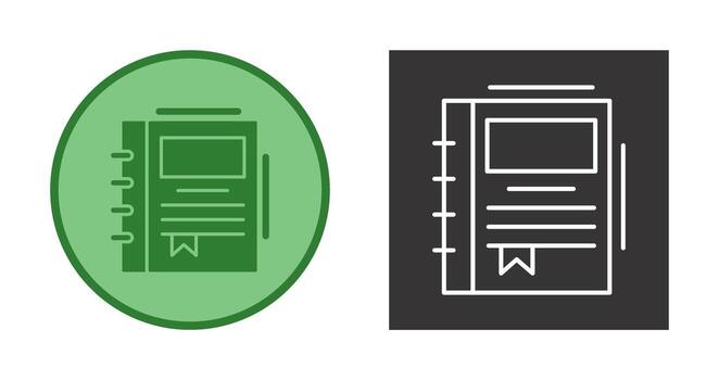 Spring Notebook Vector Icon