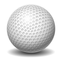 golf boll på transparent bakgrund png