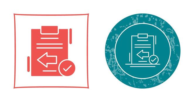 icono de vector de retorno