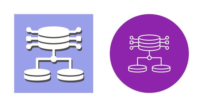 icono de vector de datos estructurados