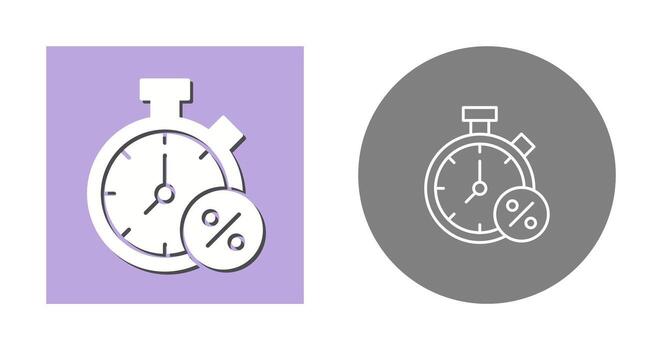 icono de vector de temporizador