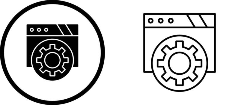 icono de vector de navegador