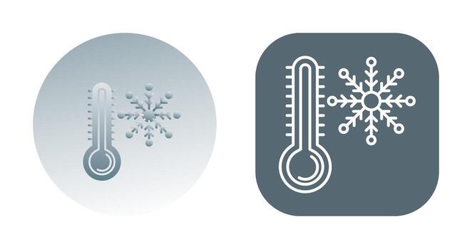 icono de vector frío