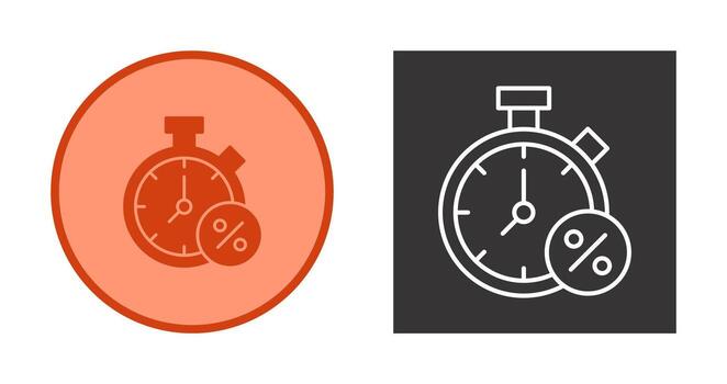 icono de vector de temporizador