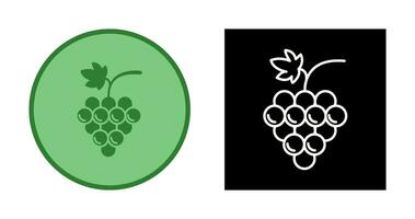 icono de vector de uvas