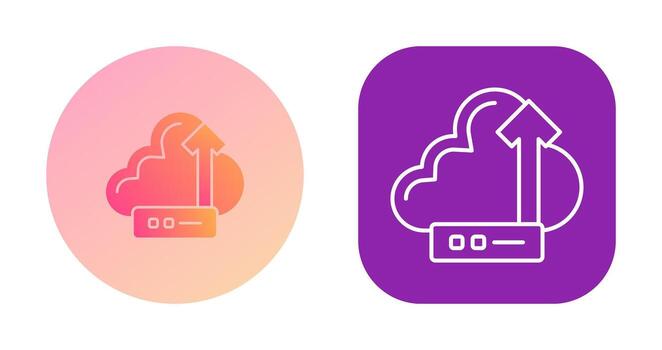 icono de vector de nube