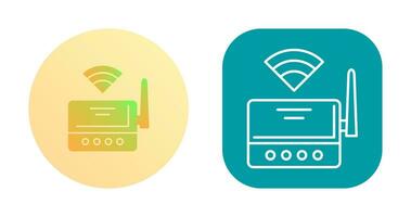 icono de vector de enrutador wifi