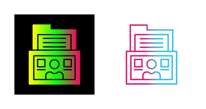 icono de vector de carpeta