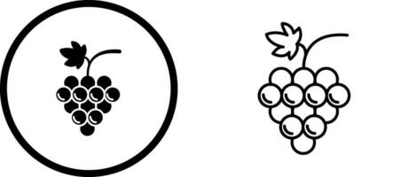 icono de vector de uvas