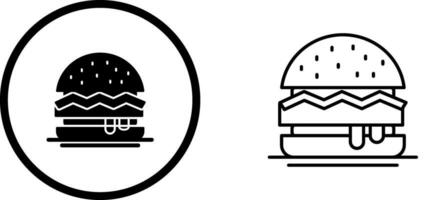 icono de vector de hamburguesa