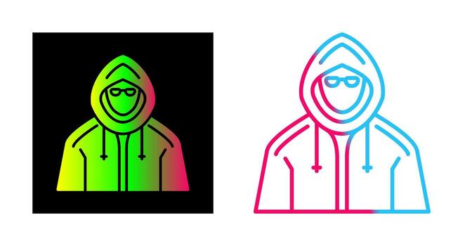 icono de vector de hacker