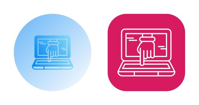 Computer Hacking Vector Icon