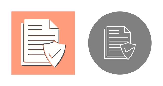 icono de vector de documento válido