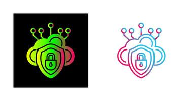 Cloud Security Vector Icon