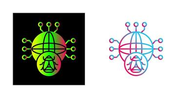 Global Malware Vector Icon