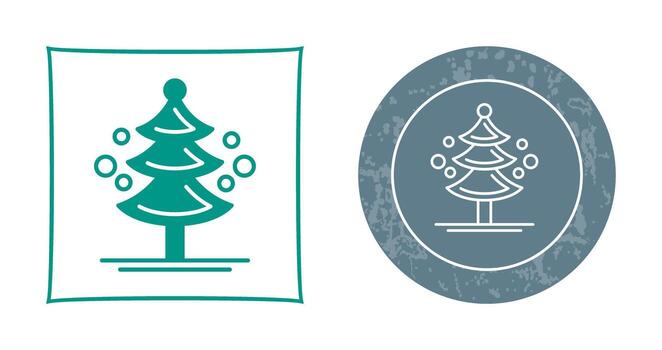 icono de vector de árbol de pino