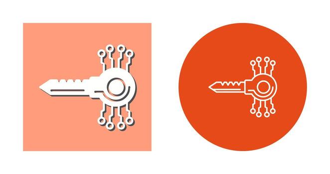 Key Code Vector Icon