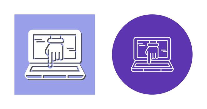 Computer Hacking Vector Icon