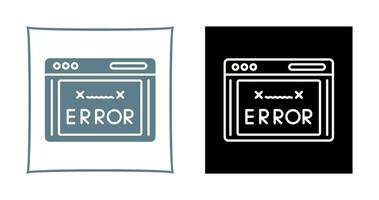 icono de vector de código de error