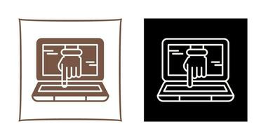 Computer Hacking Vector Icon