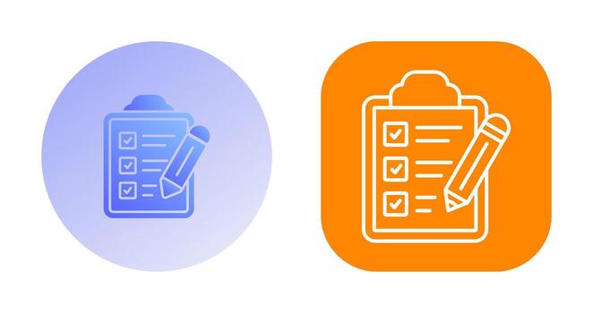 icono de vector de lista de verificación