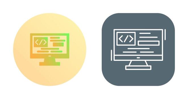 Coding Vector Icon