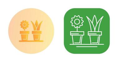 icono de vector de plantas de casa