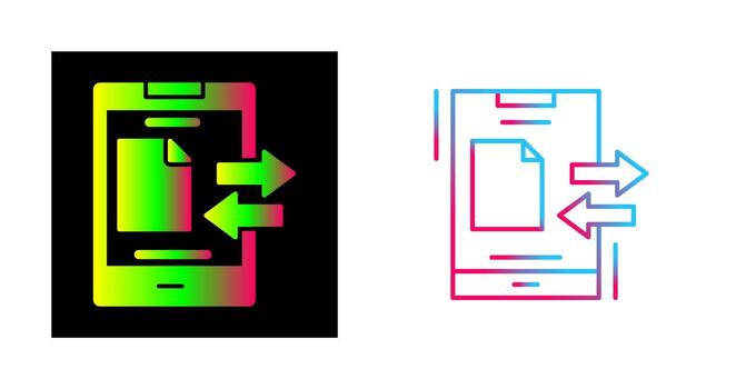 Data Transfer Vector Icon