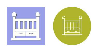 Baby Crib Vector Icon