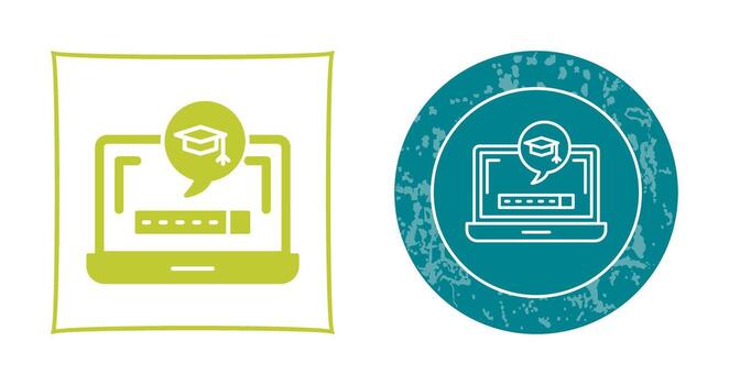 Digital Learning Vector Icon