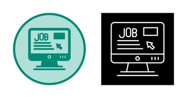 Online Job Vector Icon