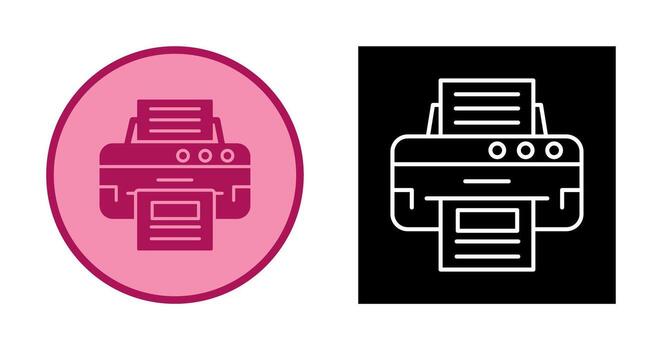 icono de vector de impresora