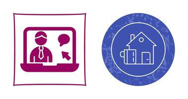 Online Interview Vector Icon
